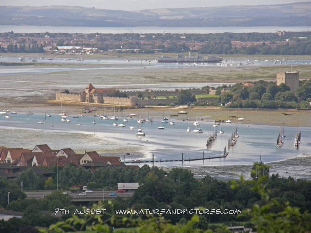 portsmouth, harbour docks, sou-13.jpg - PORTCHESTER CASTLE FROM PORTSDOWN HILL, PORTSMOUTH